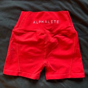 Alphalete Red Athletic Shorts